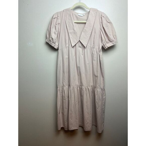 Vila Clothes Petite Collar Dress Sz. 44 (US 12) - Picture 3 of 7